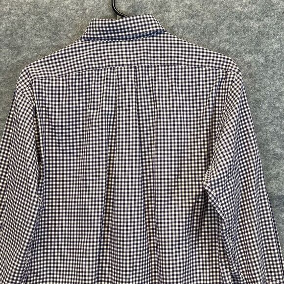 POLO RALPH LAUREN Shirt Men's Small Purple White Plaid Classic Fit Button Down - Picture 12 of 16